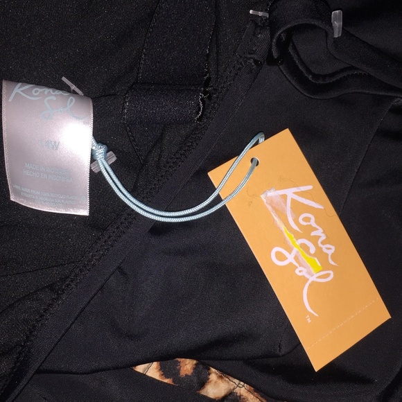 NWT KONA SOL Plus SIZE Bow Tie One piece SZ 14W - Picture 5 of 5